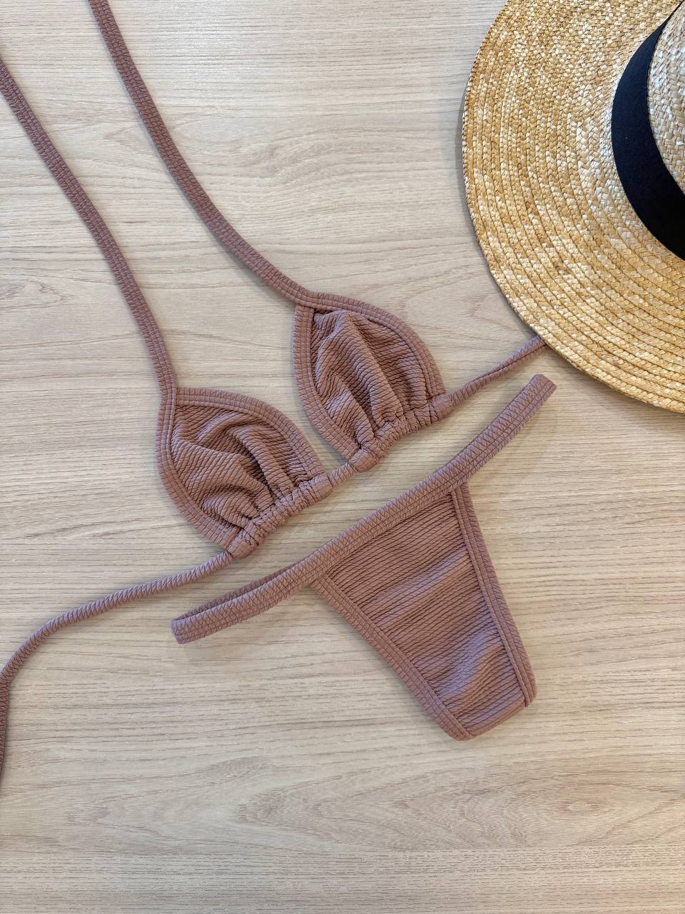 Biquíni Fita Capuccino Text