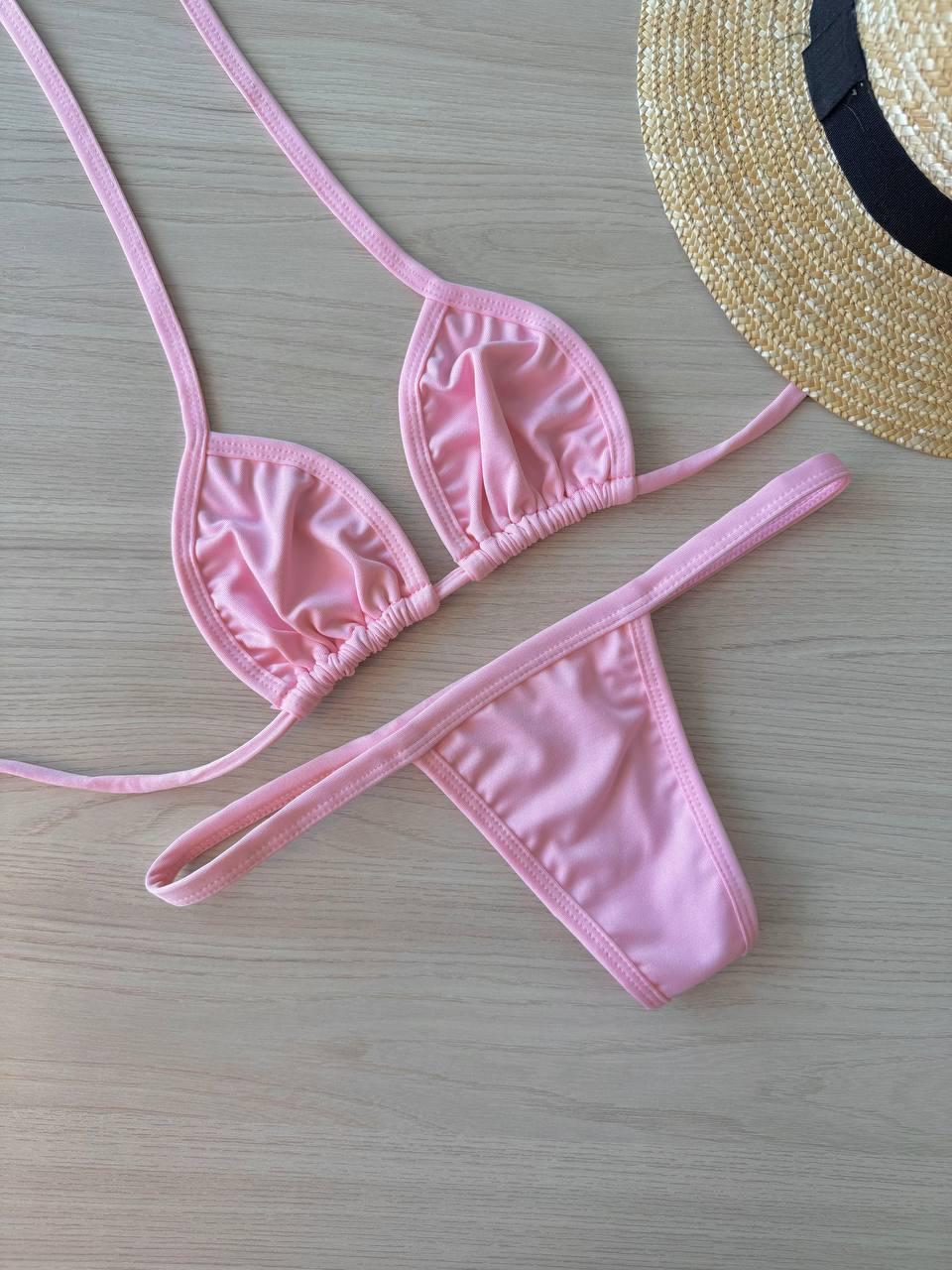 Biquíni Fita Rosa Bebê