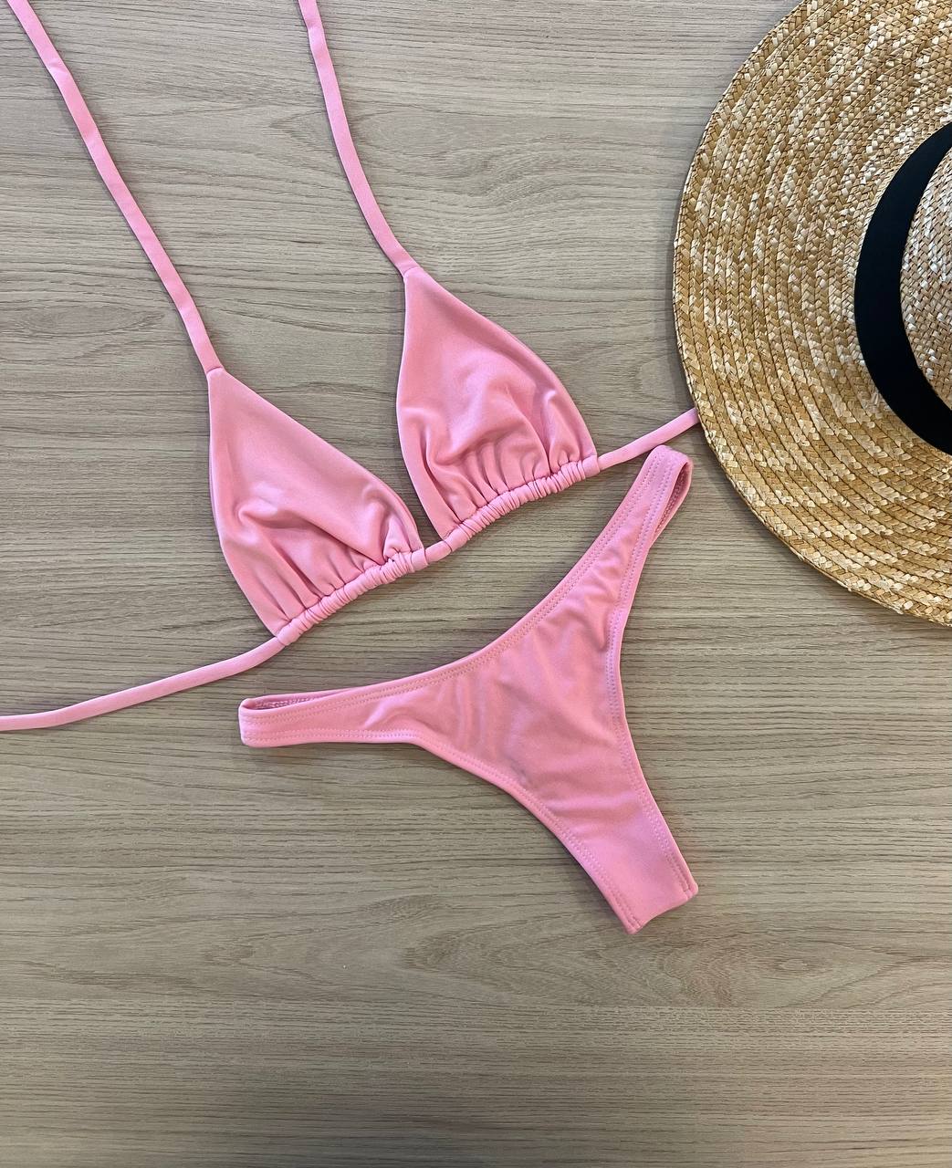 Biquíni Asa Delta Rosa Bebê