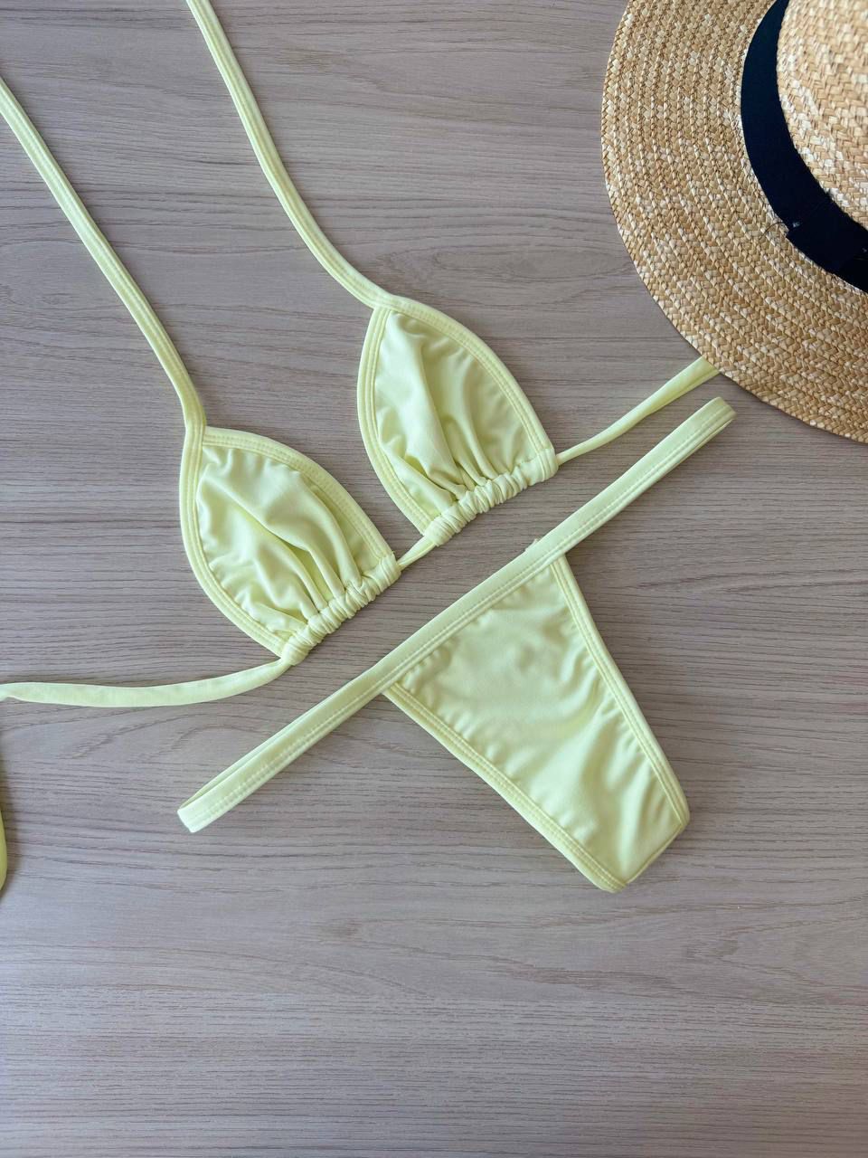 Biquíni Fita Amarelo Manteiga
