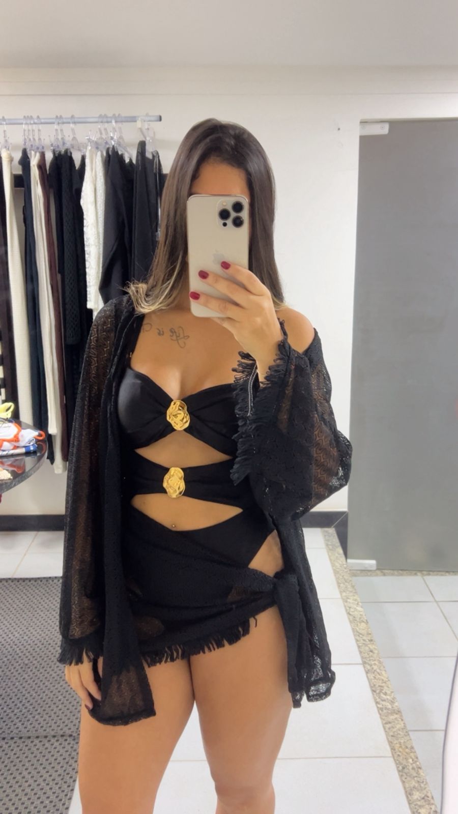 Kimono com Lenço - Cores