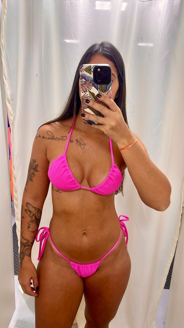 Biquíni Cortininha Canelado