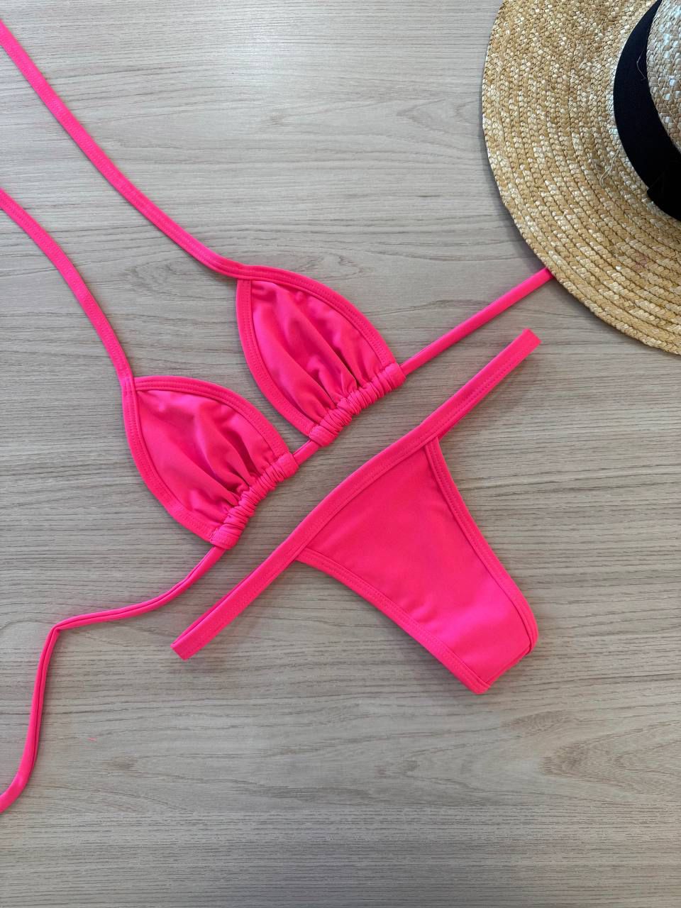 Biquíni Fita Rosa Neon