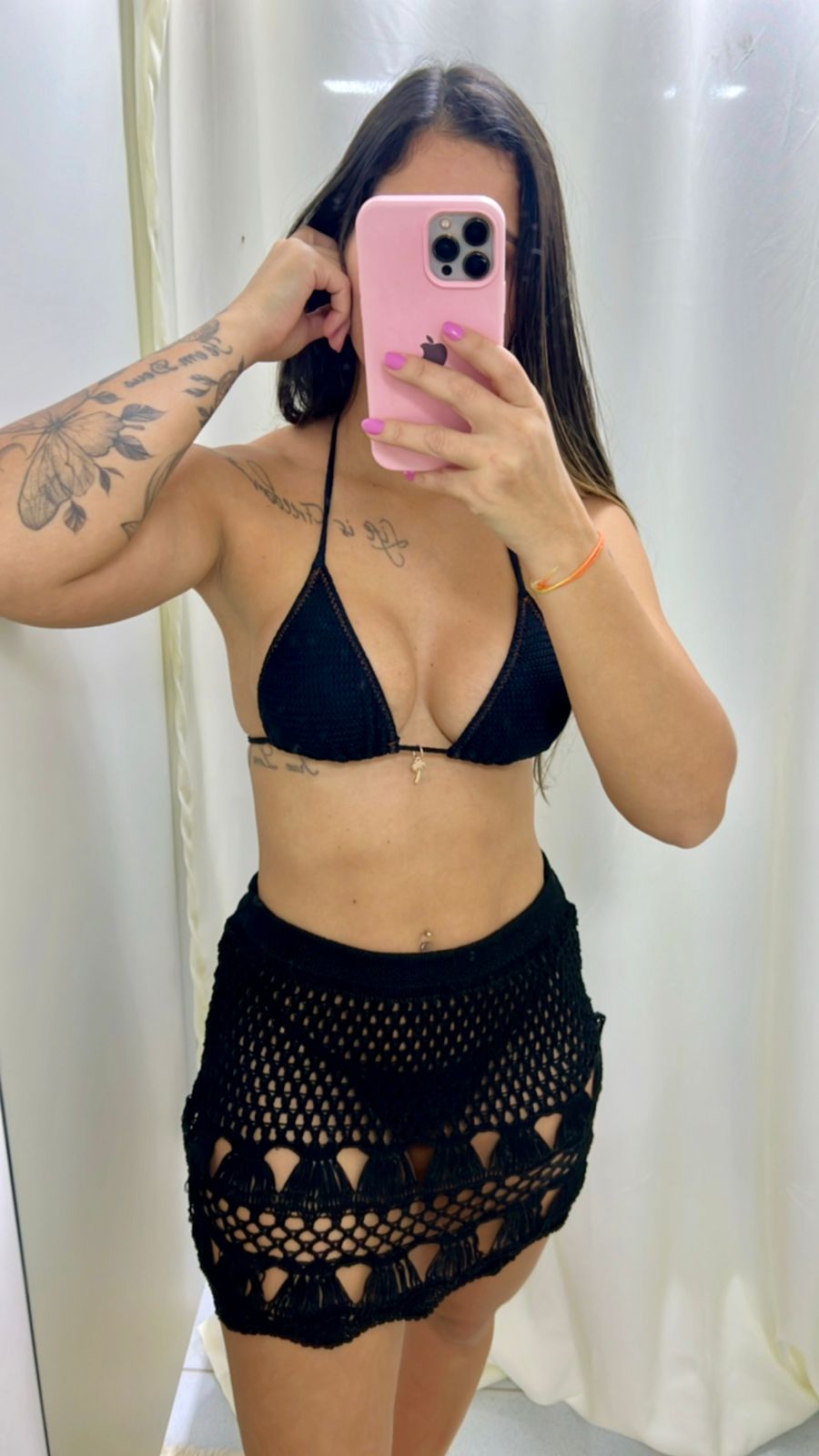 Saia Tricot Preta