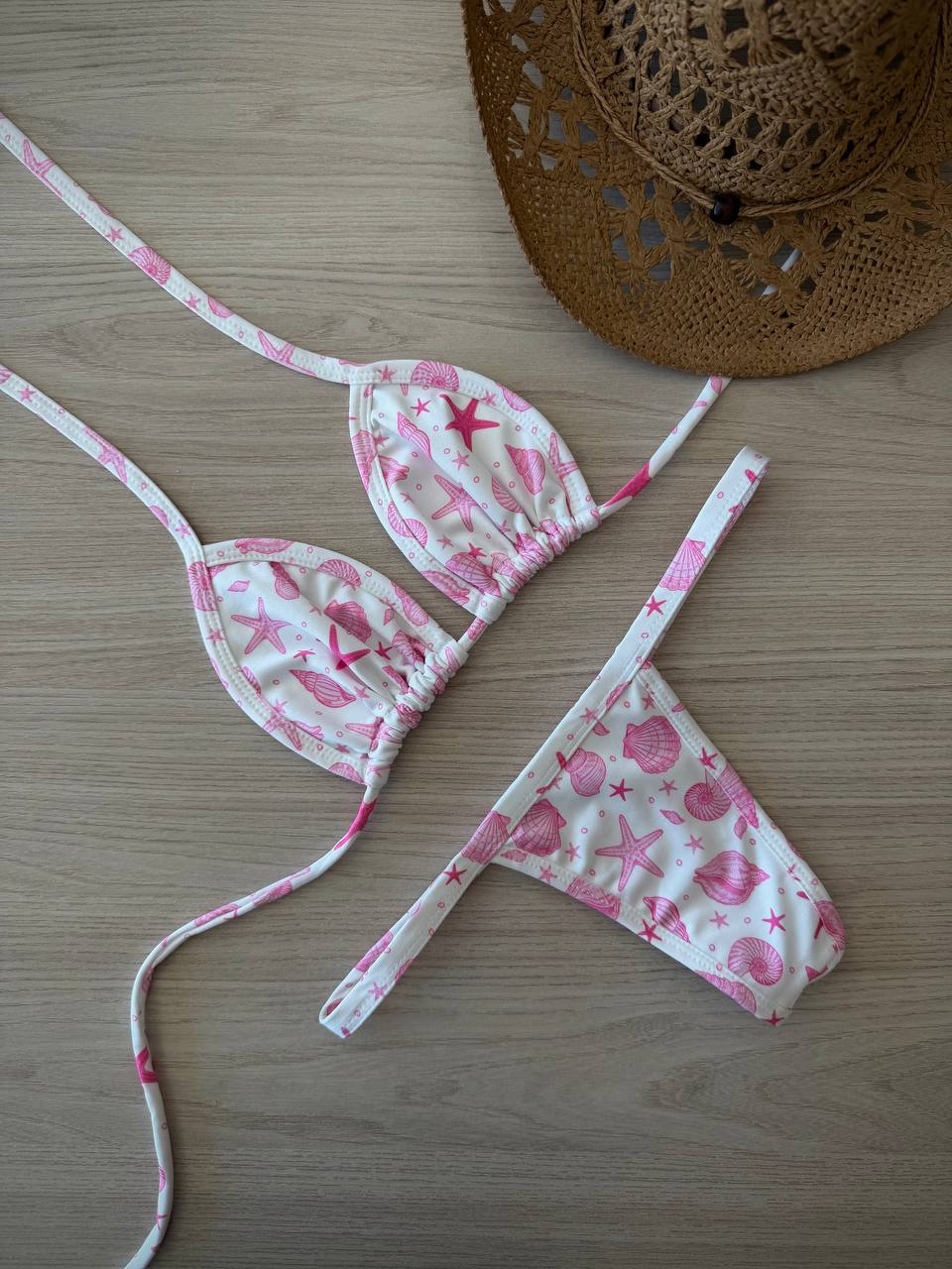 Biquíni Fita Concha rosa