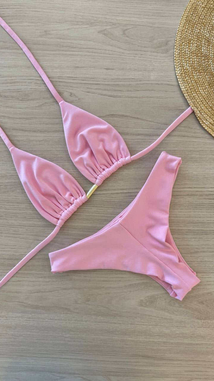 Biquíni Asa Delta Rosa Bebê