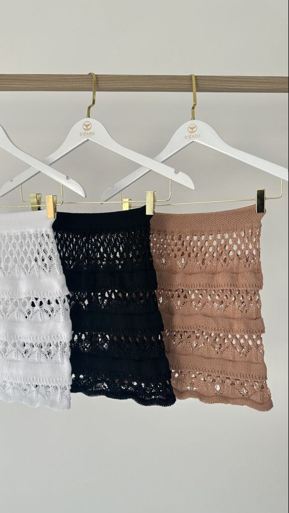 Saída Saia Tricot Camadas